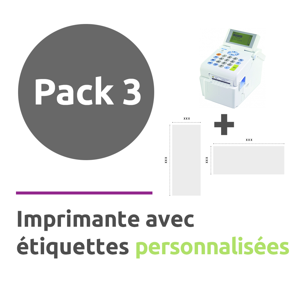 Pack 3 : imprimante + étiquettes dimensions personnalisées + création  masque – Imprimante Étiquetage Alimentaire